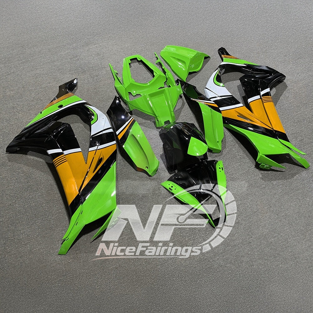KAWASAKI ZX10R 2011-2015 Custom ABS Motorcycle Fairings | NiceFairings - front angle image