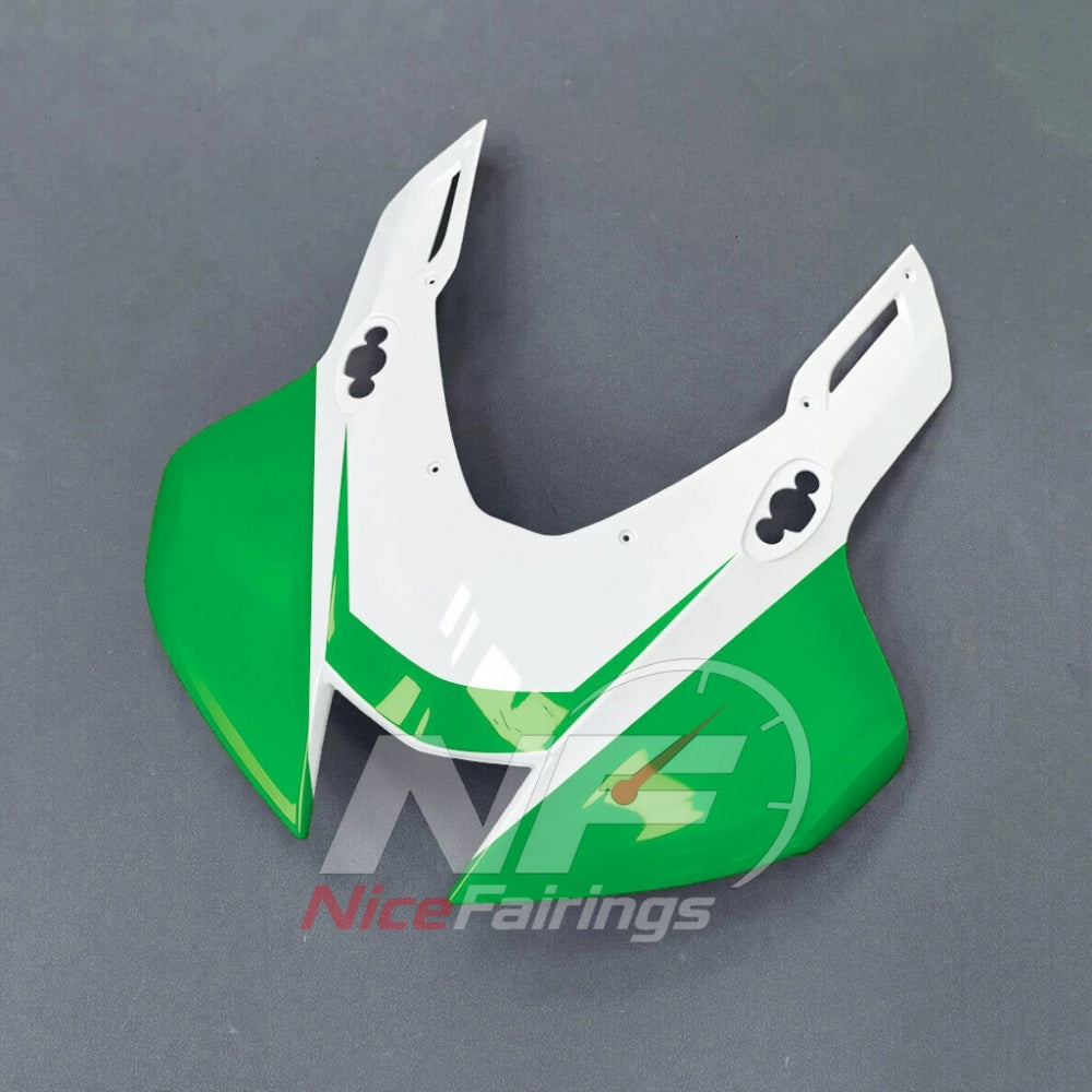 For Honda CBR1000RR-R SP 2024-2026 Green Black Sportbike Fairing Set with Custom Painted Plastics | NiceFairings - front angle image