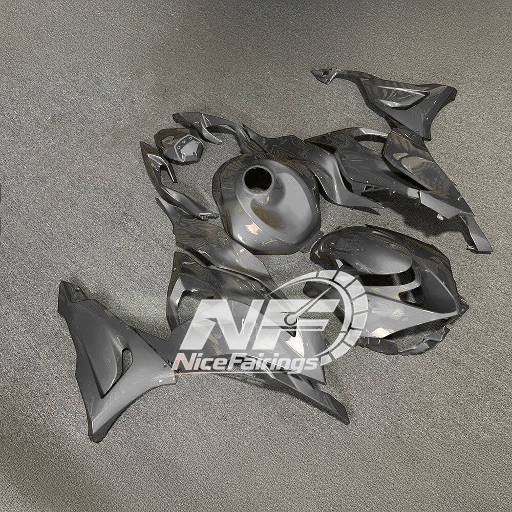 For Kawasaki ZX6R 636 Custom Painted ABS Body Kit Lime Green Tank Cover | NiceFairings - front angle image