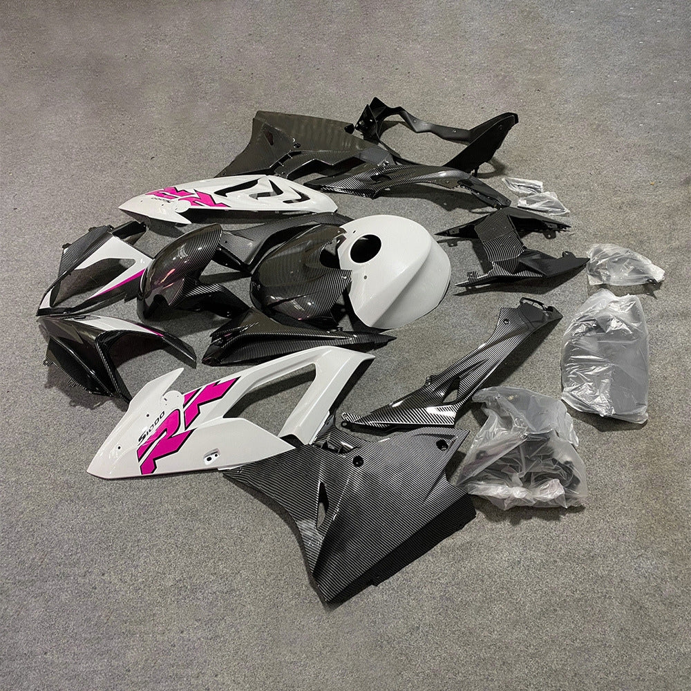 For BMW S1000RR 2017-2018 Gloss Black Elite Edition Sportbike Fairings, Custom ABS Bodywork And Replacement Plastics | NiceFairings - front angle image
