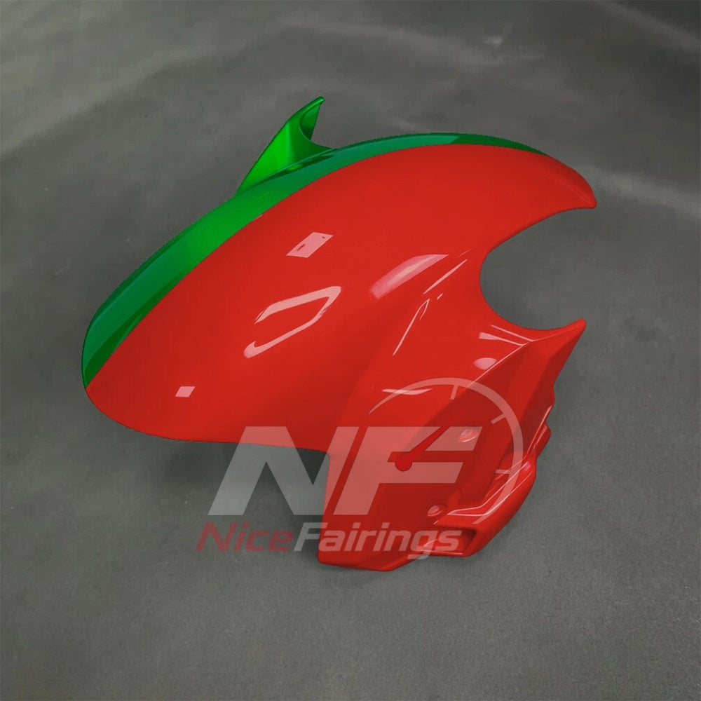 For BMW S1000RR 2025-2026 Red Black Sportbike Fairing Set with Custom Painted Plastics | NiceFairings - front angle image