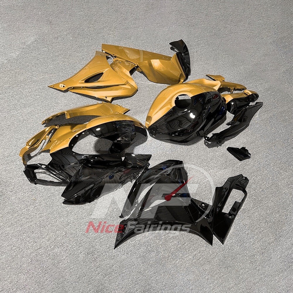 For Suzuki GSXR1000 K17 2017 2018-2026 Painted ABS Fairings Yellow Black Complete Bodywork | NiceFairings - front angle image