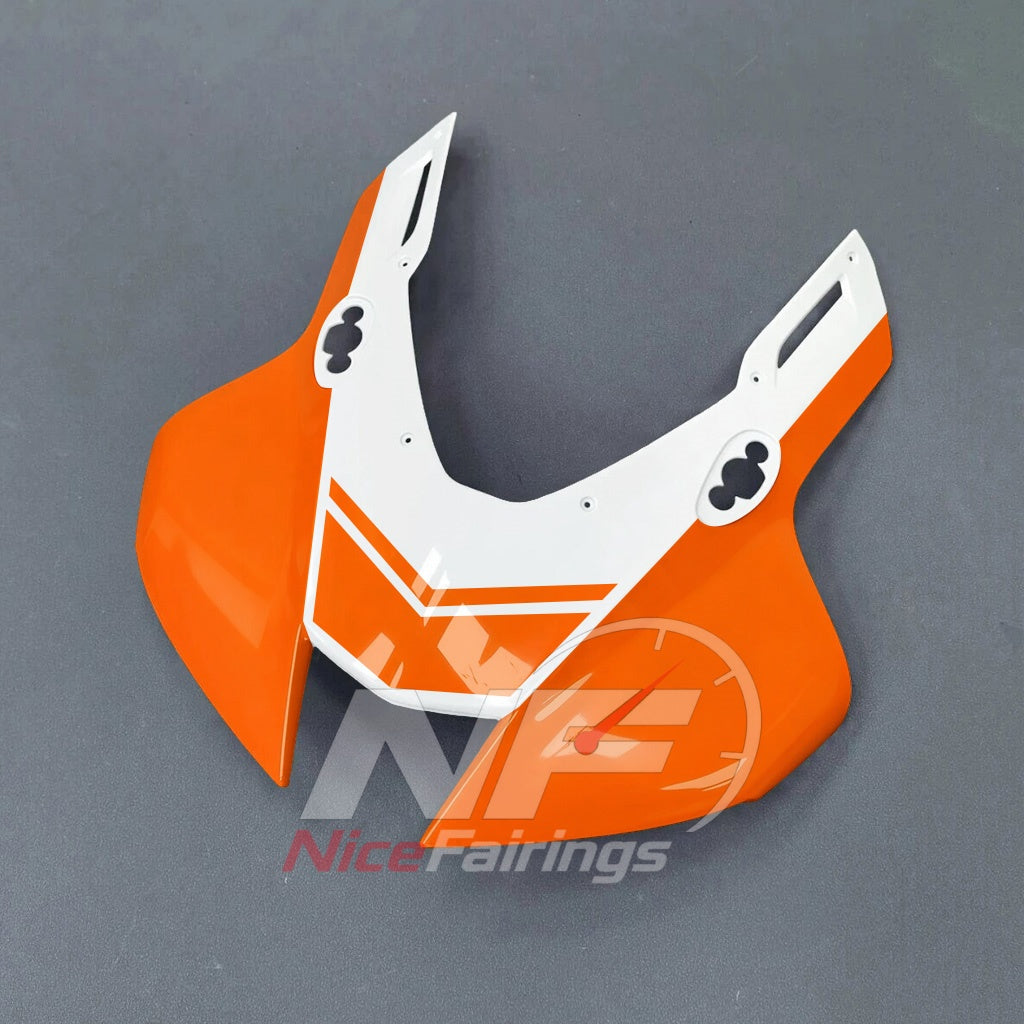 For Honda CBR1000RR-R 2024-2026 Orange Black ABS Body Kit with Street and Track Fairing Panels | NiceFairings - front angle image