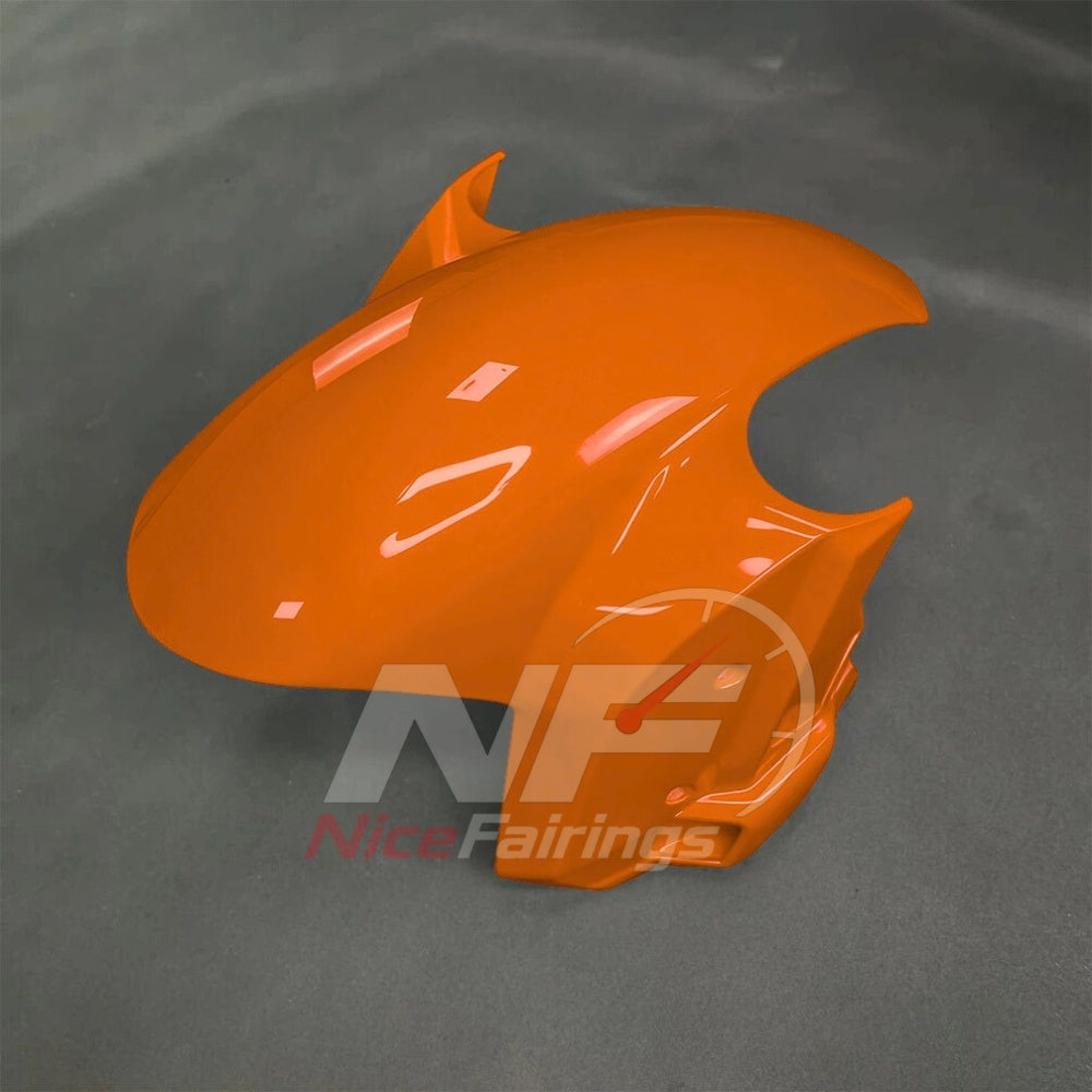 For BMW S1000RR 2025-2026 Orange Black ABS Body Kit with Street and Track Fairing Panels | NiceFairings - front angle image