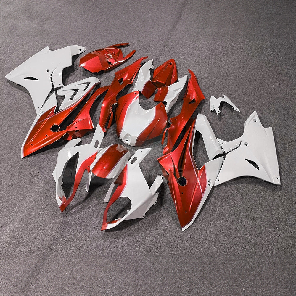 For BMW S1000RR 2017-2018 Silver Black Standard No Tank Cover Sportbike Fairings, Custom ABS Bodywork And Replacement Plastics | NiceFairings - front angle image