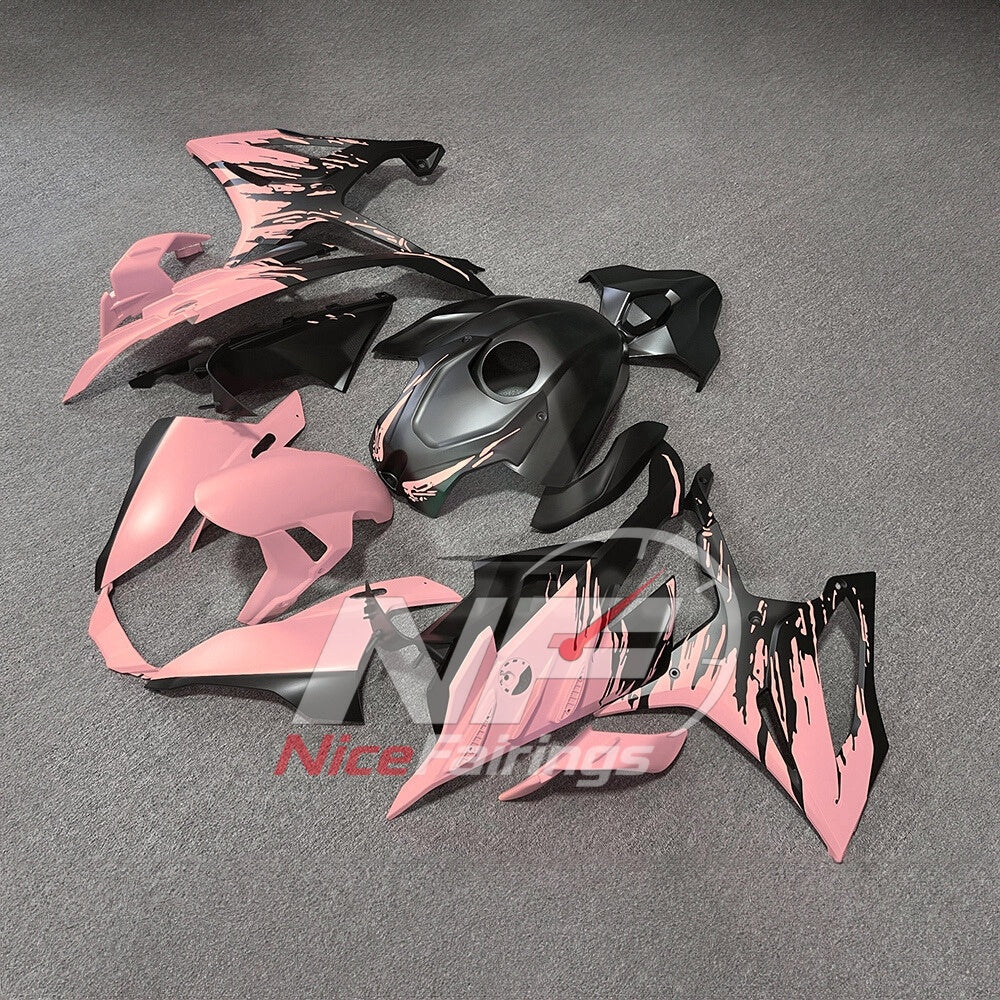 For BMW S1000RR 2023-2024 Red Black Painted ABS Fairings with Complete Replacement Bodywork | NiceFairings - front angle image