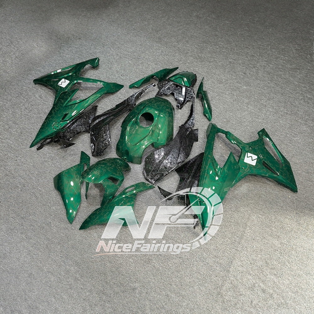 For BMW S1000RR 2019-2022 Custom Graphics Premium Edition Motorcycle Fairing Kit, Aftermarket ABS Body Panels | NiceFairings - front angle image