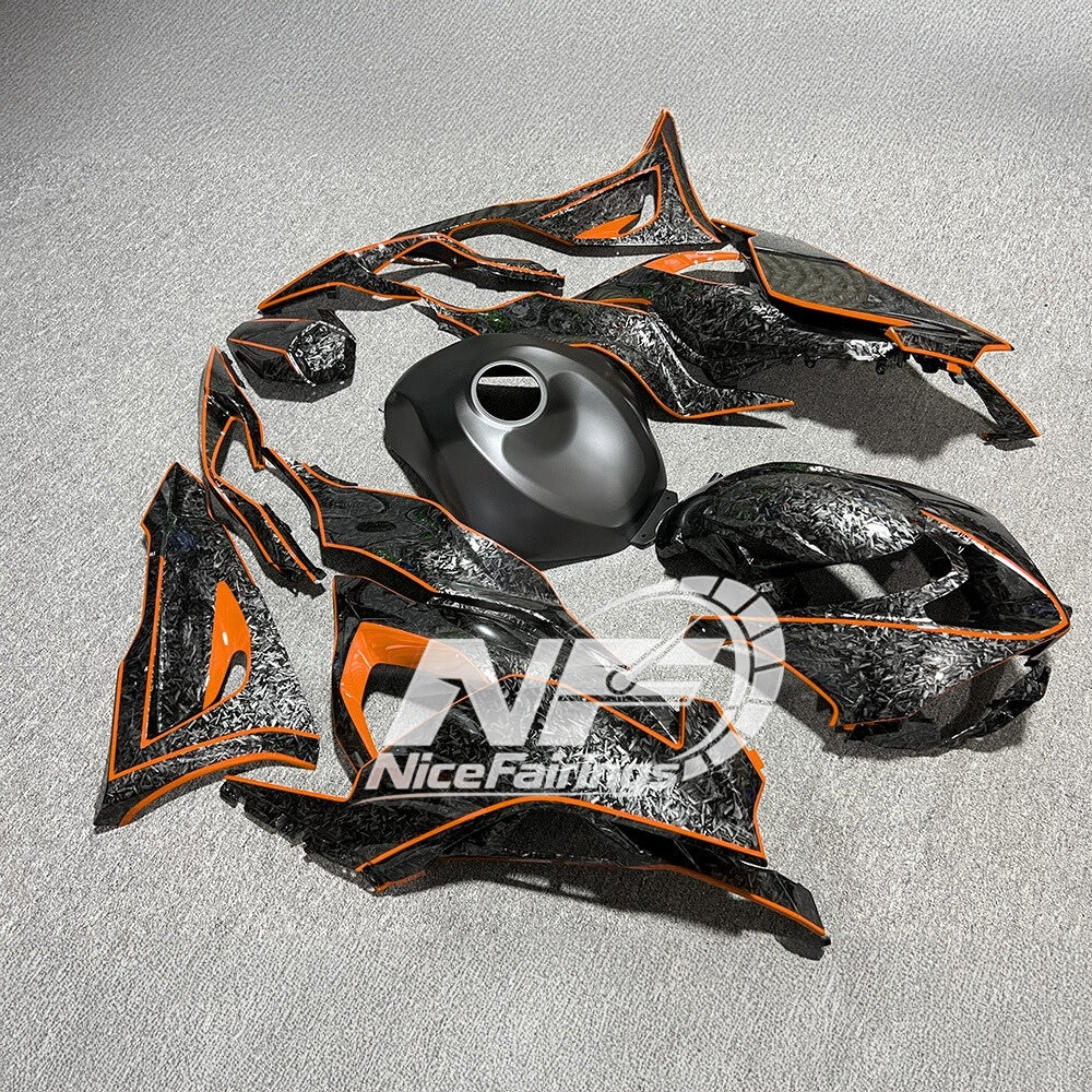 For Kawasaki ZX6R 636 2024-2025 Painted Motorcycle Bodywork Grey Red Signature Edition | NiceFairings - front angle image