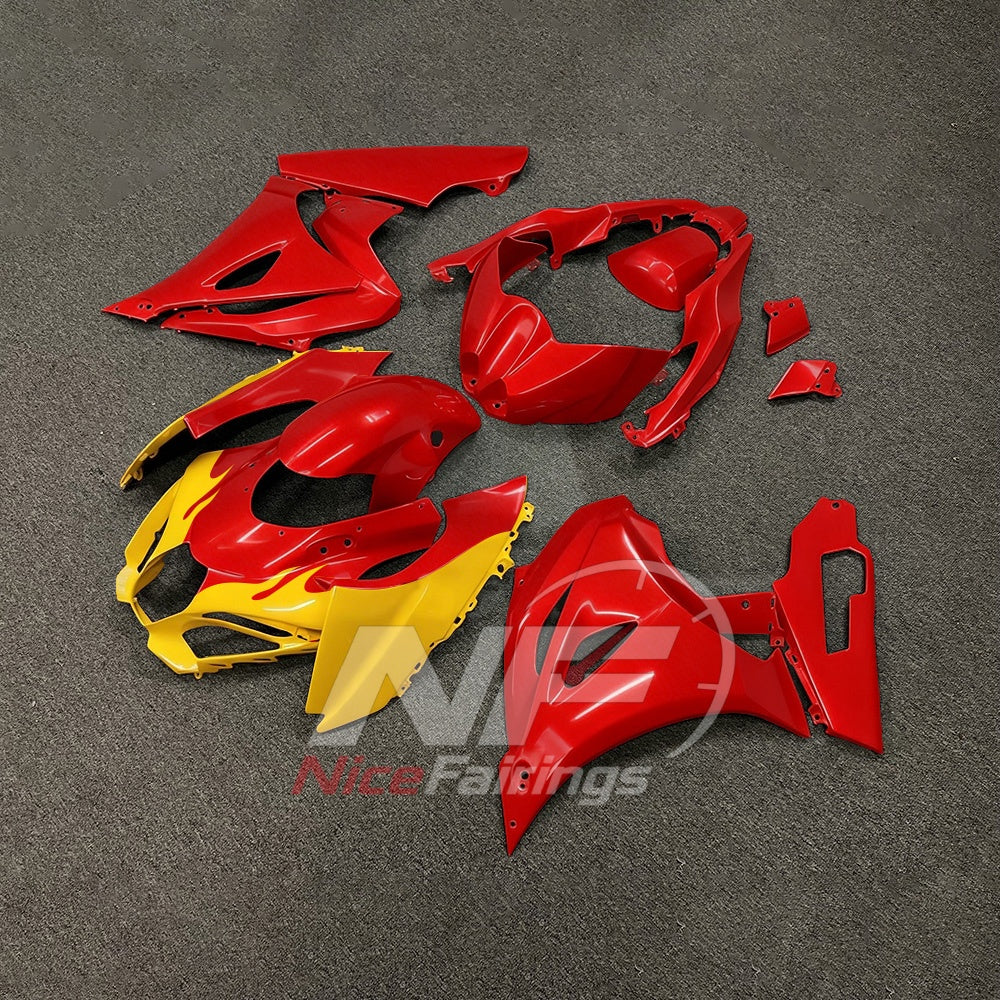 For Suzuki GSX-R1000 K17 17-26 Sportbike Fairing Set Red Custom Painted Plastics | NiceFairings - front angle image
