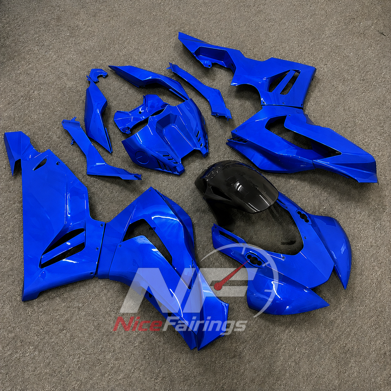 Blue Black ABS fairing kit for Honda CBR1000RR-R 2020-2023, design D35-P25 - image 2