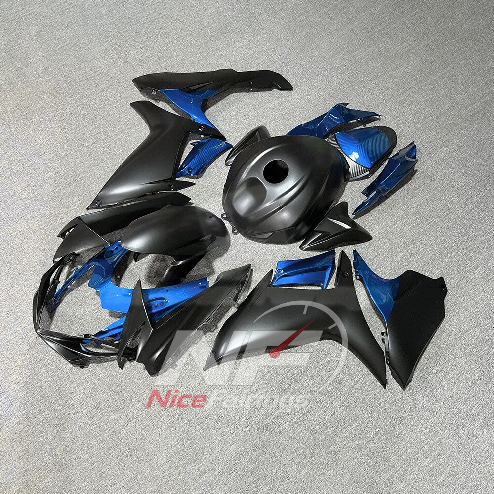 For Suzuki GSXR600 GSXR750 K11 2011-2016 Painted ABS Fairings White Black Complete Bodywork | NiceFairings - front angle image