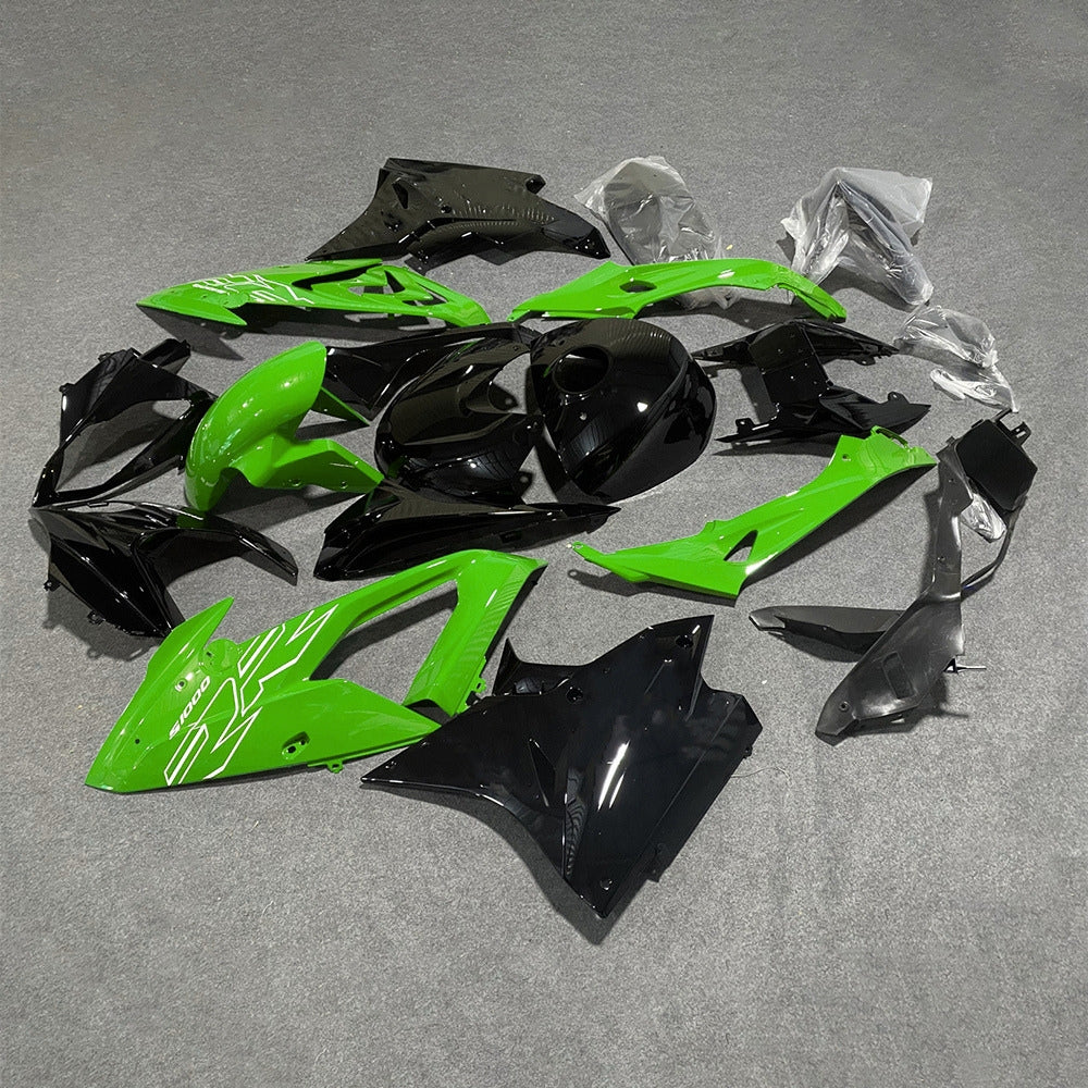 For BMW S1000RR 2017-2018 Blue White Tank Cover Edition Full Fairing Kit, Painted ABS Motorcycle Plastics | NiceFairings - front angle image