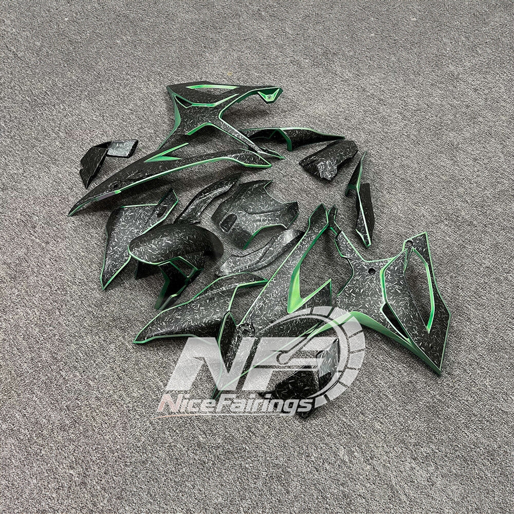 For BMW S1000RR 2019-2022 Gloss Black Elite Edition Custom Fairings, ABS Replacement Plastics Full Body Kit | NiceFairings - front angle image