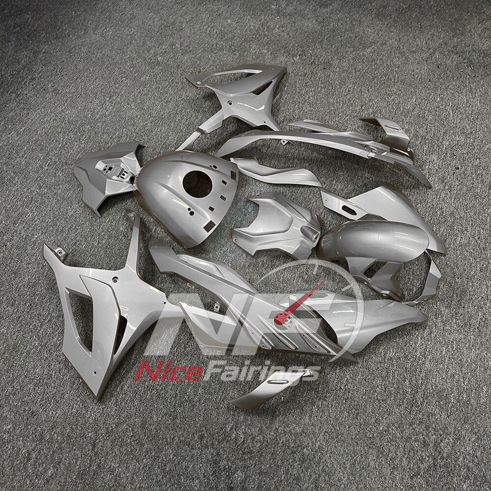 For BMW S1000RR 2023-2024 Red Black Motorcycle Fairing Kit with Aftermarket Body Panels | NiceFairings - side angle image