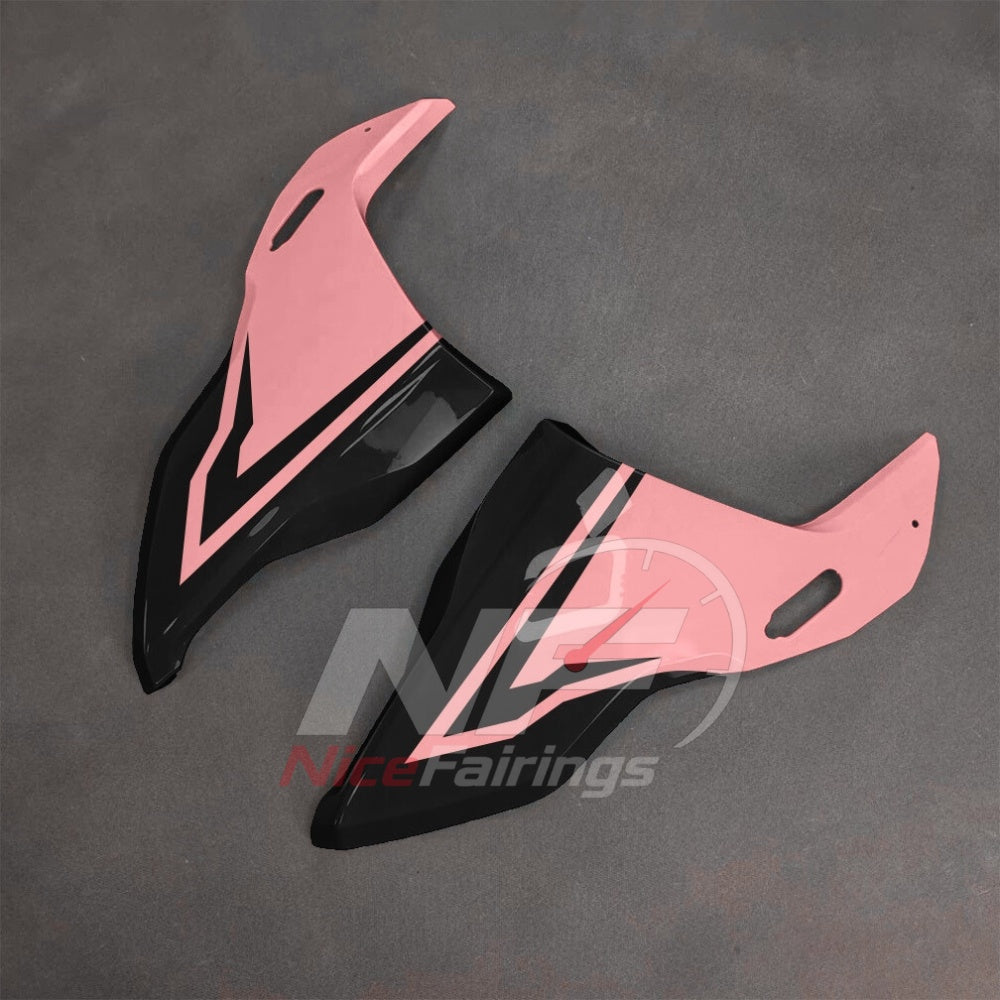 For BMW S1000RR 2025-2026 Red Black Custom Fairings with ABS Sportbike Plastics and Full Body Kit | NiceFairings - side angle image