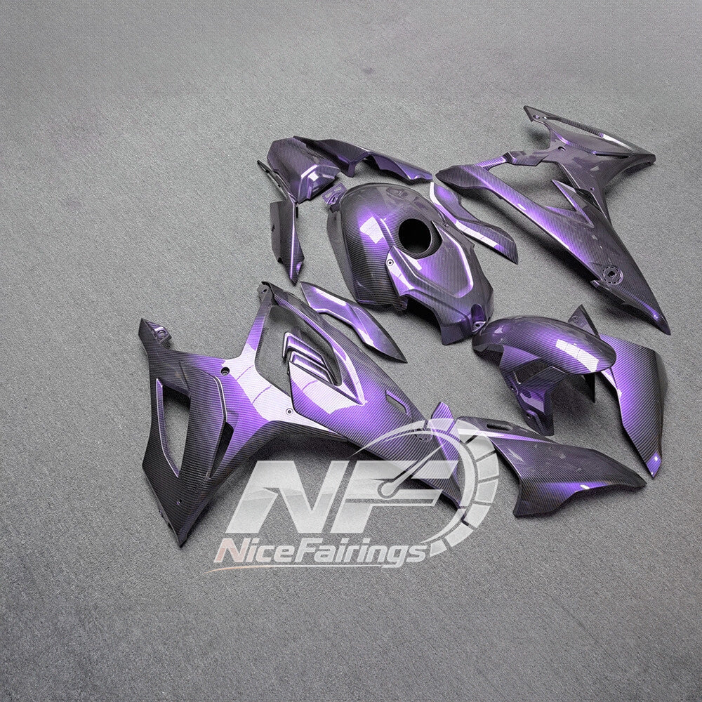 For BMW S1000RR 2019-2022 Red Black Signature Edition Custom Fairings, ABS Replacement Plastics Full Body Kit | NiceFairings - side angle image