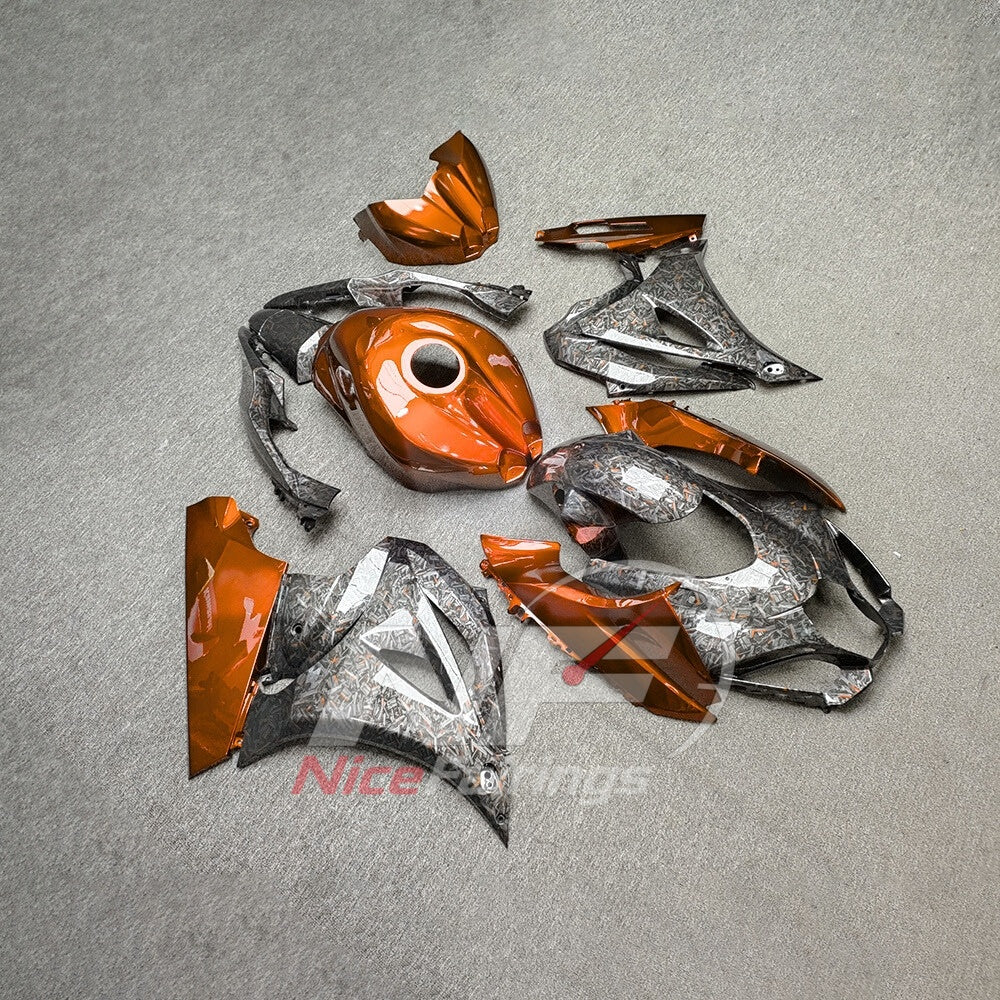 For Suzuki GSXR1000 K17 2017-2026 ABS Fairing Kit Orange Painted Bodywork | NiceFairings - side angle image