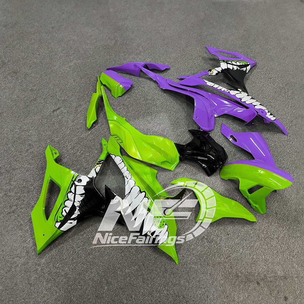 For BMW S1000RR 2019-2022 Blue Silver Sportbike Fairings, Custom ABS Bodywork And Replacement Plastics | NiceFairings - side angle image