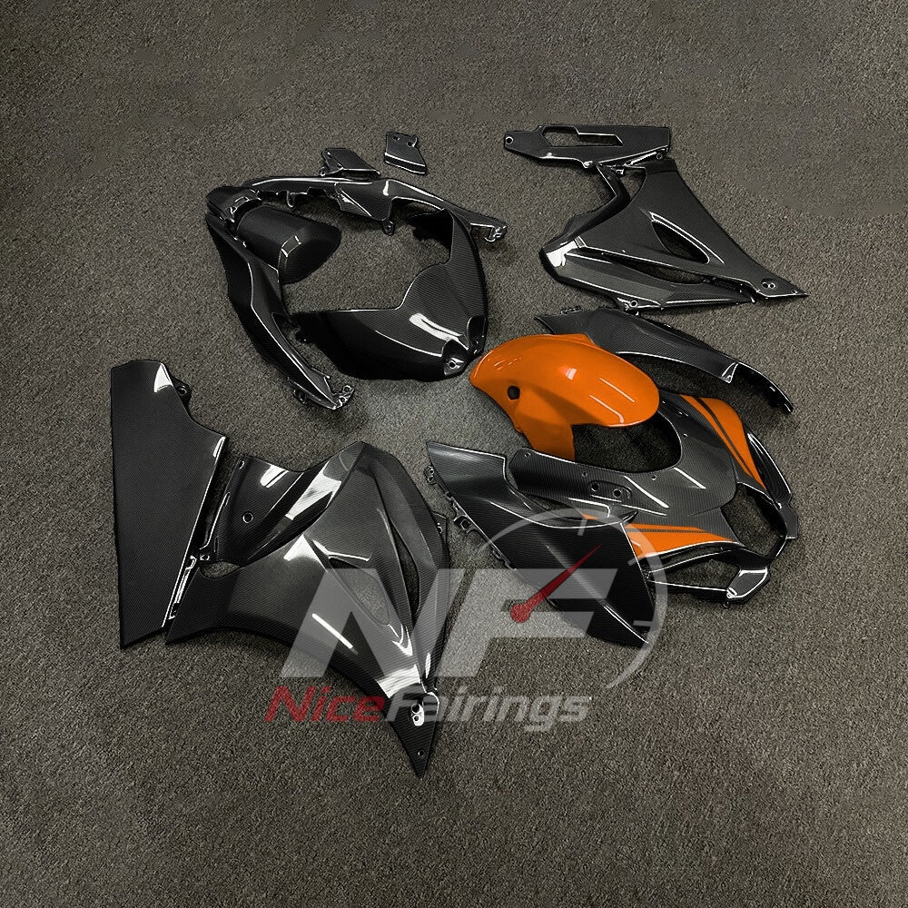 For Suzuki GSXR1000 K17 2017 2018-2026 Motorcycle Fairing Kit Orange Black Body Panels | NiceFairings - side angle image