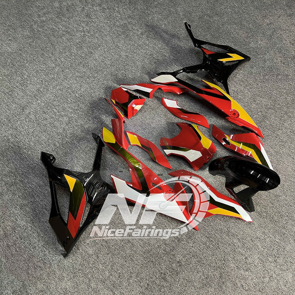 For BMW S1000RR 2019-2022 Aftermarket Panels Custom Fairings, ABS Replacement Plastics Full Body Kit | NiceFairings - side angle image