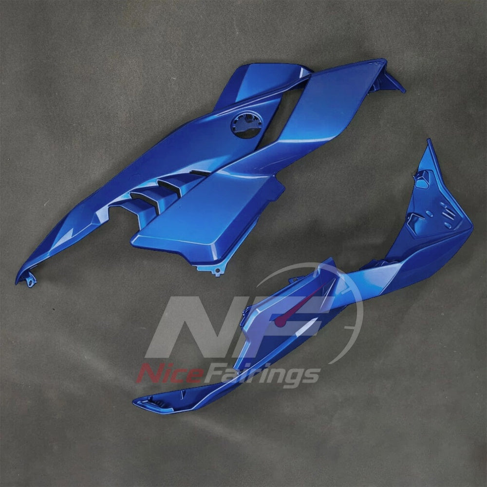 For BMW S1000RR 2025-2026 Blue Black Motorcycle Fairing Kit with Aftermarket Body Panels | NiceFairings - side angle image