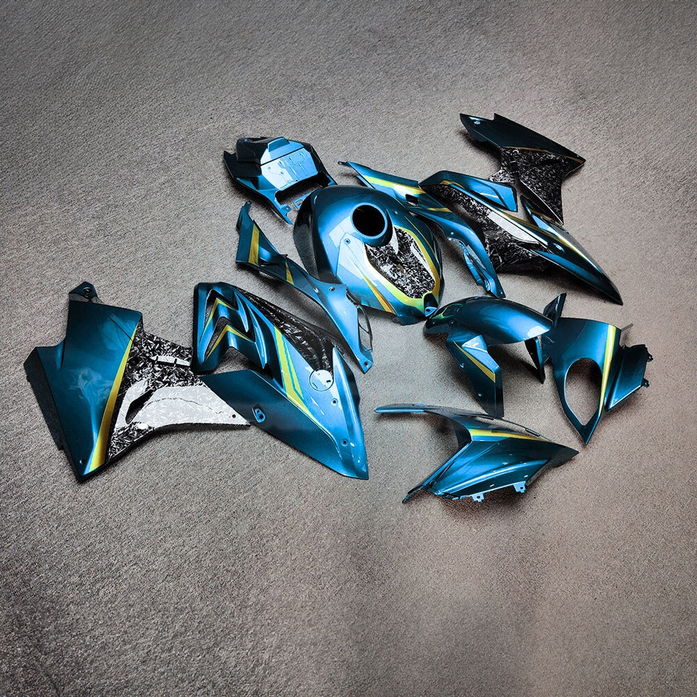 For BMW S1000RR 2017-2018 Street Bodywork Performance Edition ABS Fairing Kit, Custom Painted Motorcycle Bodywork | NiceFairings - side angle image