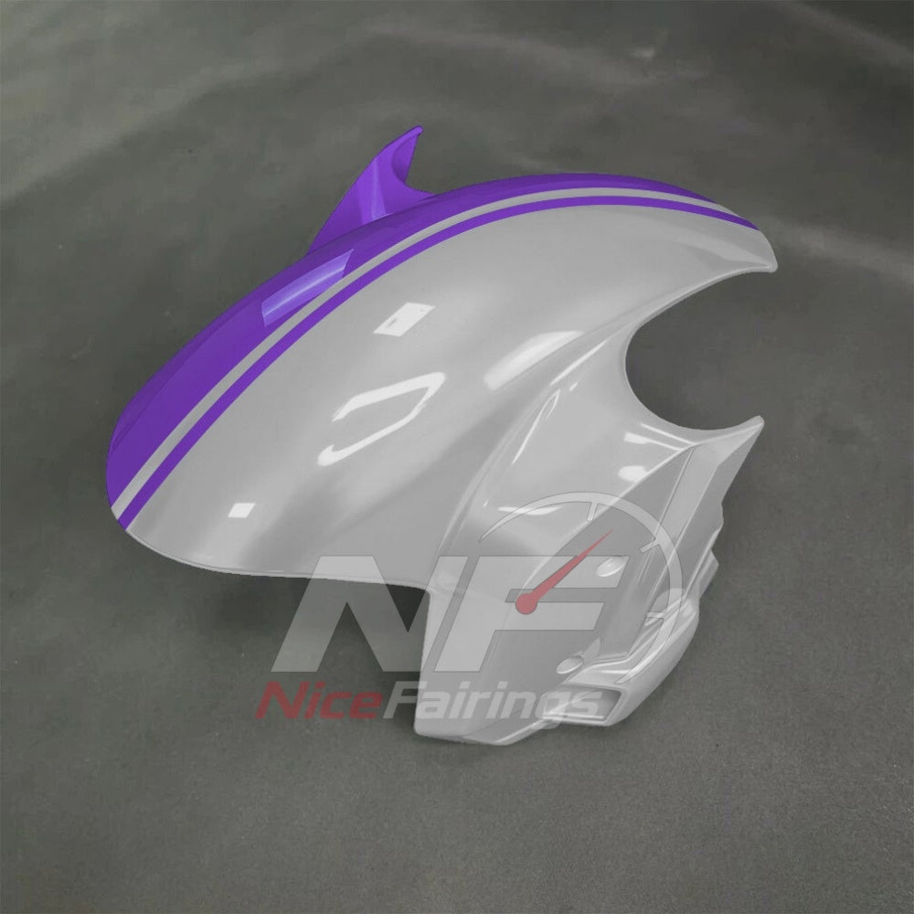 For BMW S1000RR 2025-2026 Purple Black Sportbike Fairing Set with Custom Painted Plastics | NiceFairings - side angle image
