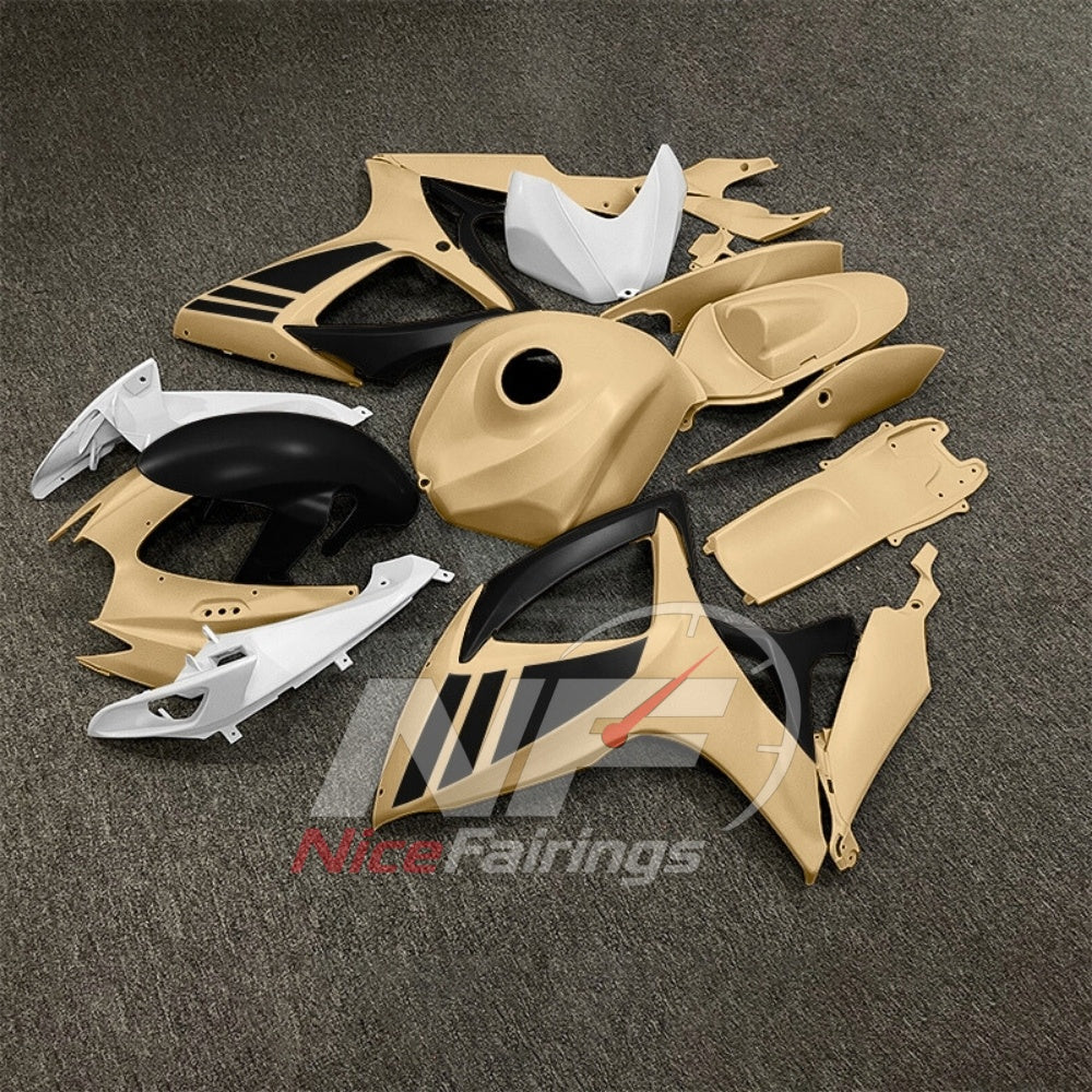 For Suzuki GSXR600 GSXR750 K6 2006-2007 ABS Fairing Kit Gray Painted Bodywork | NiceFairings - side angle image