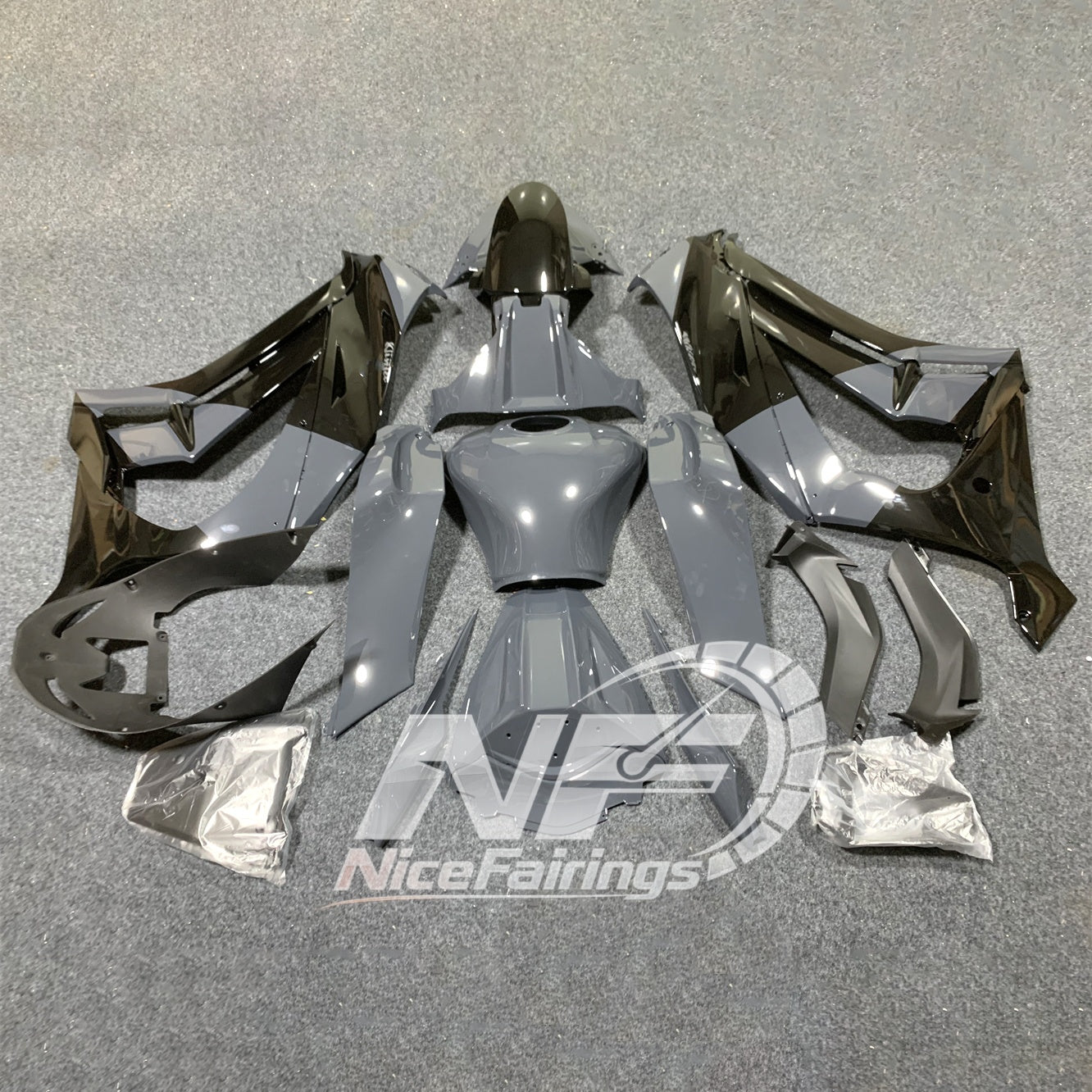 For KAWASAKI Ninja ZX10R 2011-2015 Custom Painted ABS Fairing Kit | NiceFairings - side angle image