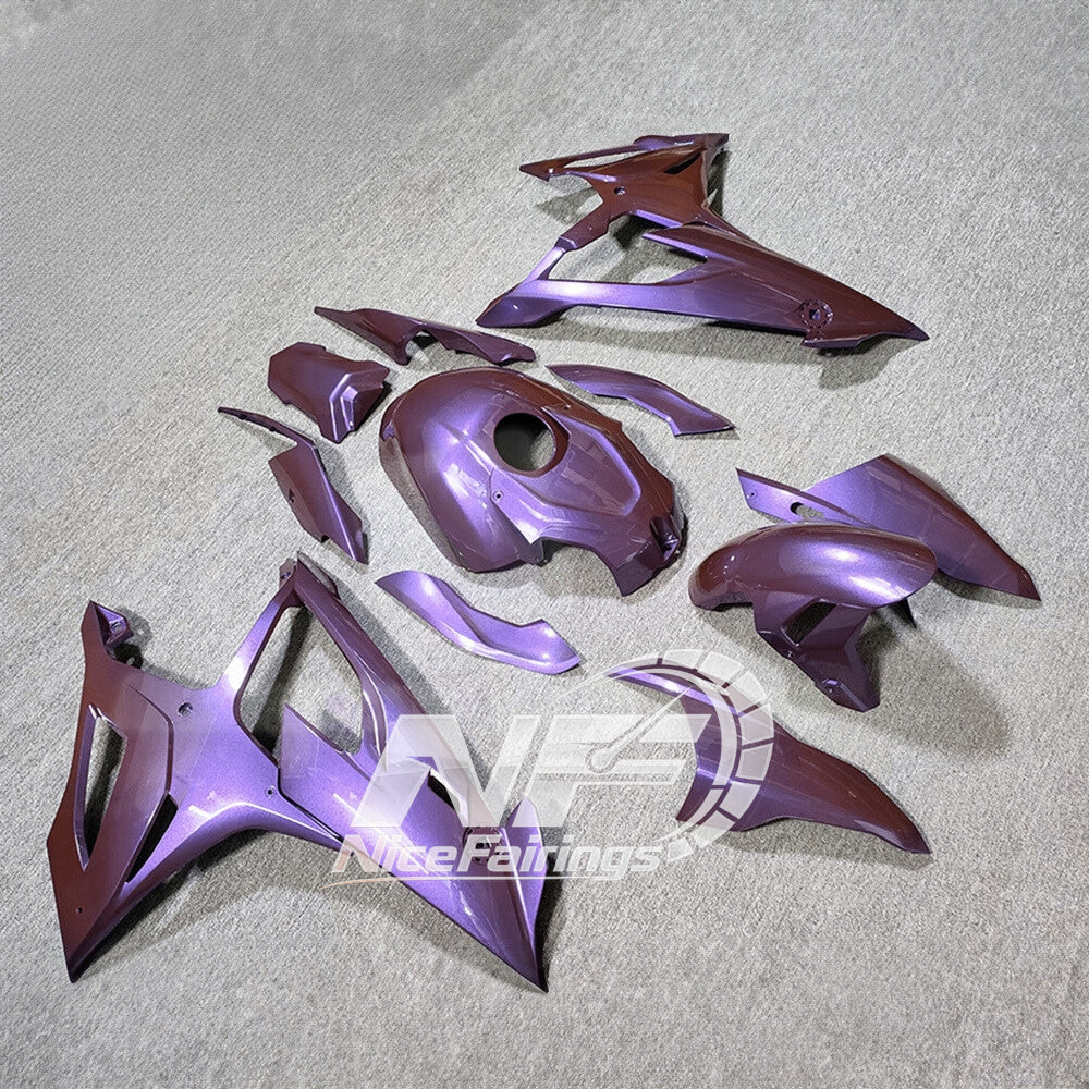 For BMW S1000RR 2019-2022 Gloss Black Custom Painted ABS Body Kit With Tank Cover | NiceFairings - side angle image