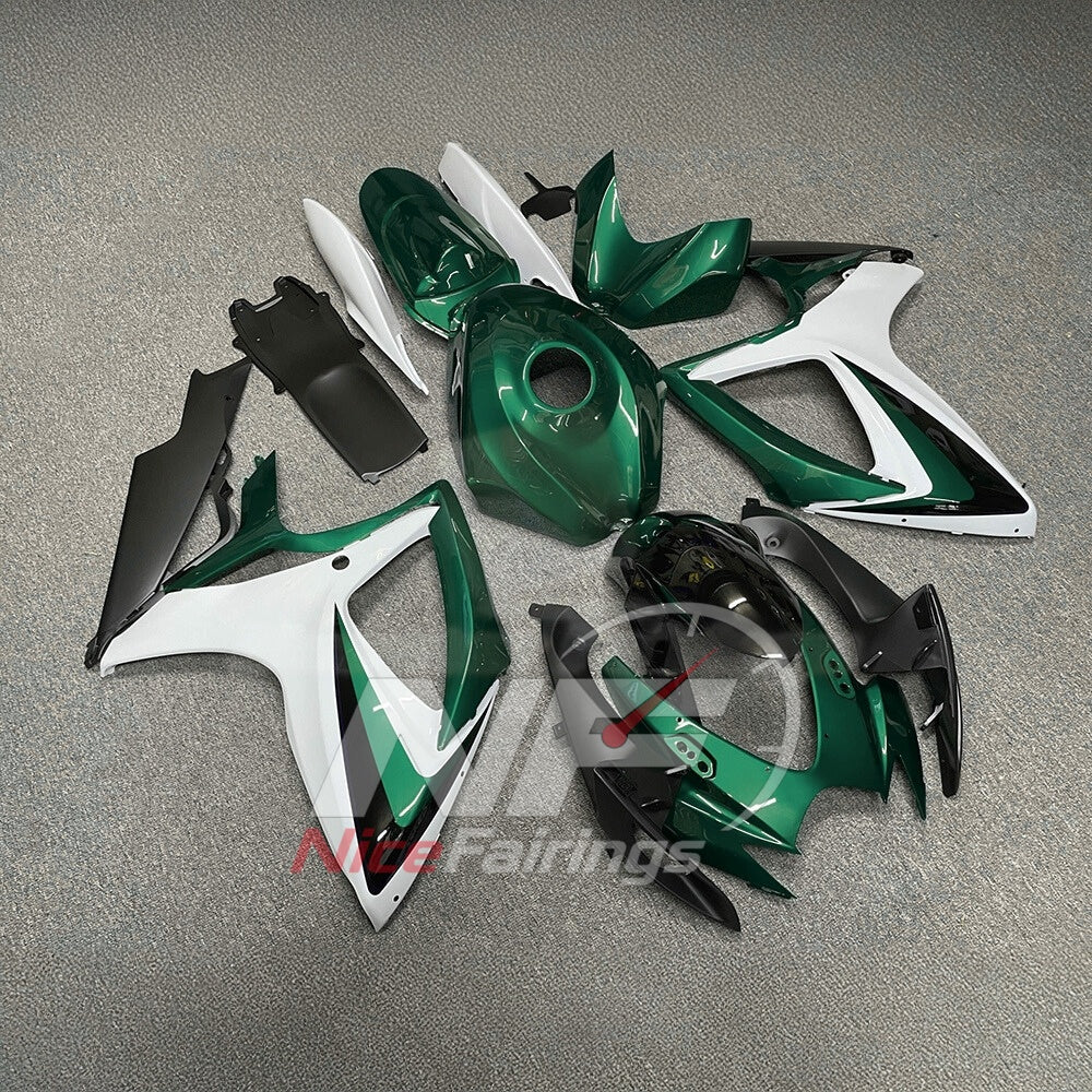 For Suzuki GSXR600 GSXR750 K6 2006-2007 Painted ABS Fairings Gray Complete Bodywork | NiceFairings - side angle image