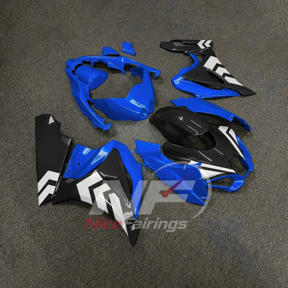 For Suzuki GSXR1000 K17 17-26 ABS Fairing Kit Blue Black Painted Bodywork | NiceFairings - side angle image