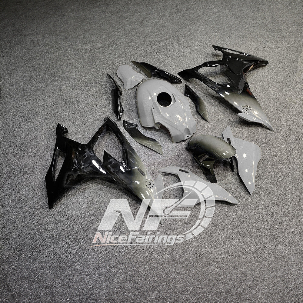 For BMW S1000RR 2019-2022 Carbon Look Premium Edition Full Fairing Kit, Painted ABS Motorcycle Plastics | NiceFairings - side angle image