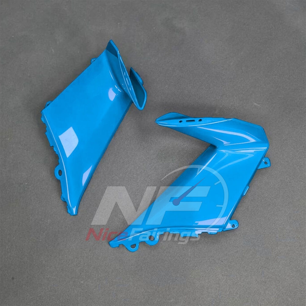 For BMW S1000RR 2025-2026 Blue Black Custom Fairings with ABS Sportbike Plastics and Full Body Kit | NiceFairings - side angle image