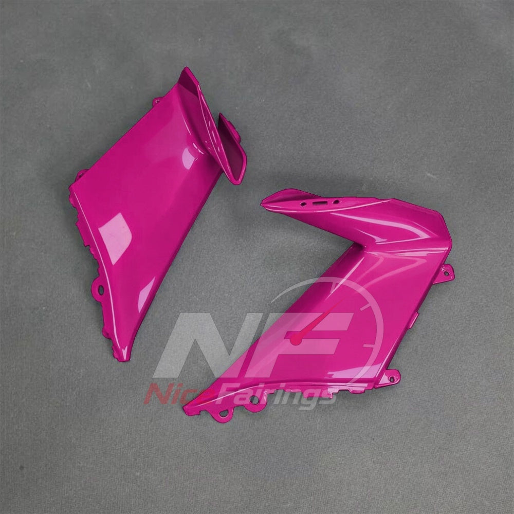 For BMW S1000RR 2025-2026 Pink Black Motorcycle Fairing Kit with Aftermarket Body Panels | NiceFairings - side angle image