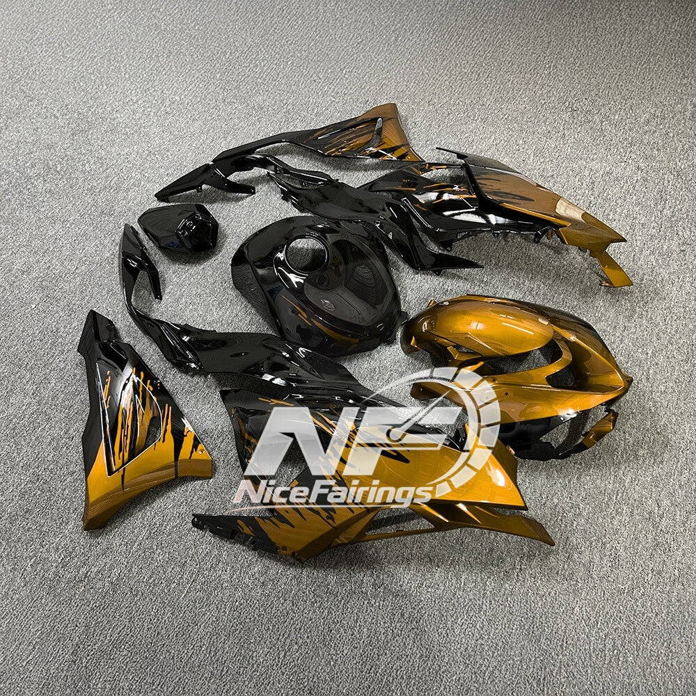 For Kawasaki ZX6R 636 Custom Painted ABS Body Kit Blue Silver Premium Edition | NiceFairings - side angle image