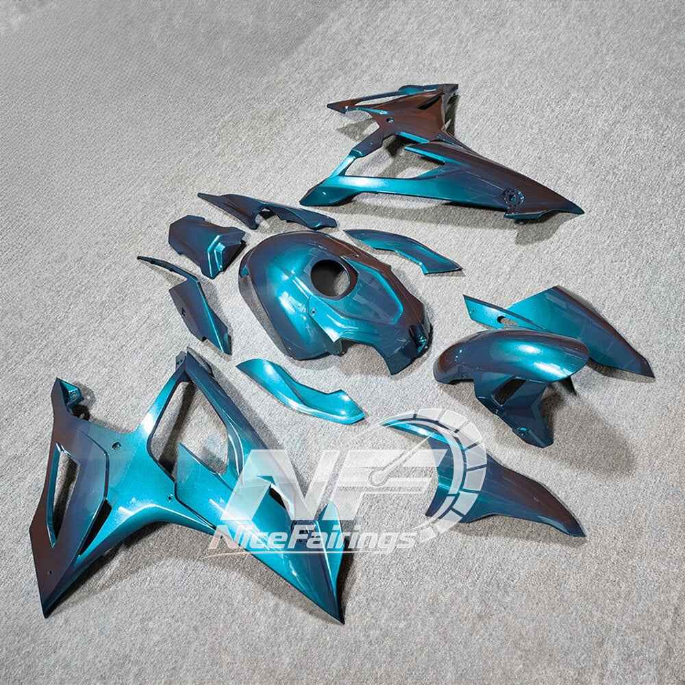 For BMW S1000RR 2019-2022 M Motorsport Full Fairing Kit, Painted ABS Motorcycle Plastics | NiceFairings - side angle image