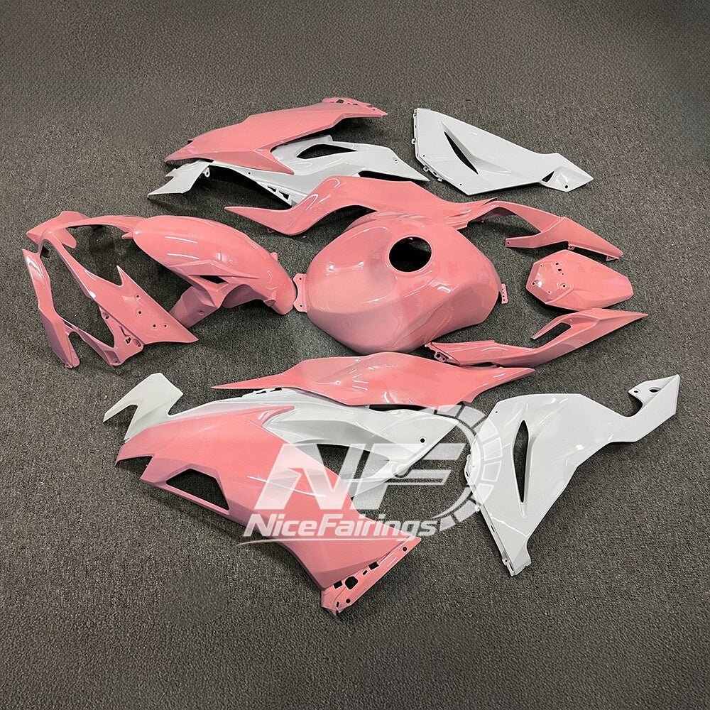 Kawasaki ZX6R 636 2019-2023 ABS Fairing Kit Red Black Tank Cover | NiceFairings - side angle image