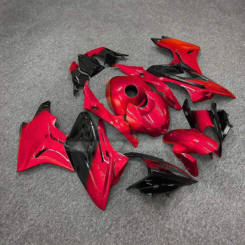 For BMW S1000RR 2017-2018 Stealth Black Tank Cover Edition Custom Fairings, ABS Replacement Plastics Full Body Kit | NiceFairings - side angle image