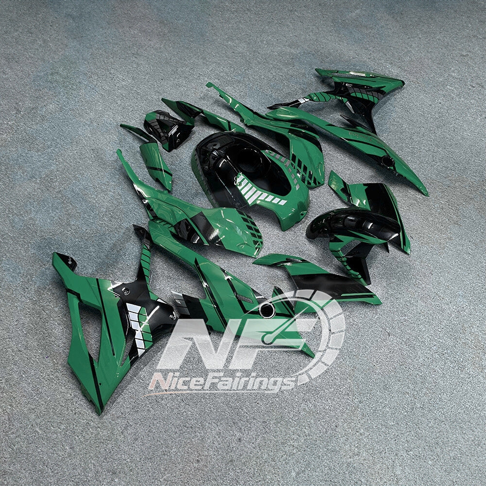 For BMW S1000RR 2019-2022 Carbon Look Motorcycle Fairing Kit, Aftermarket ABS Body Panels | NiceFairings - side angle image