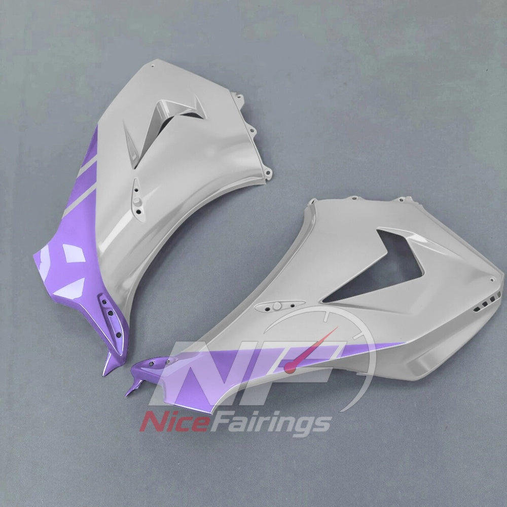 For Honda CBR1000RR-R SP 2024-2026 Purple Black Sportbike Fairing Set with Custom Painted Plastics | NiceFairings - side angle image