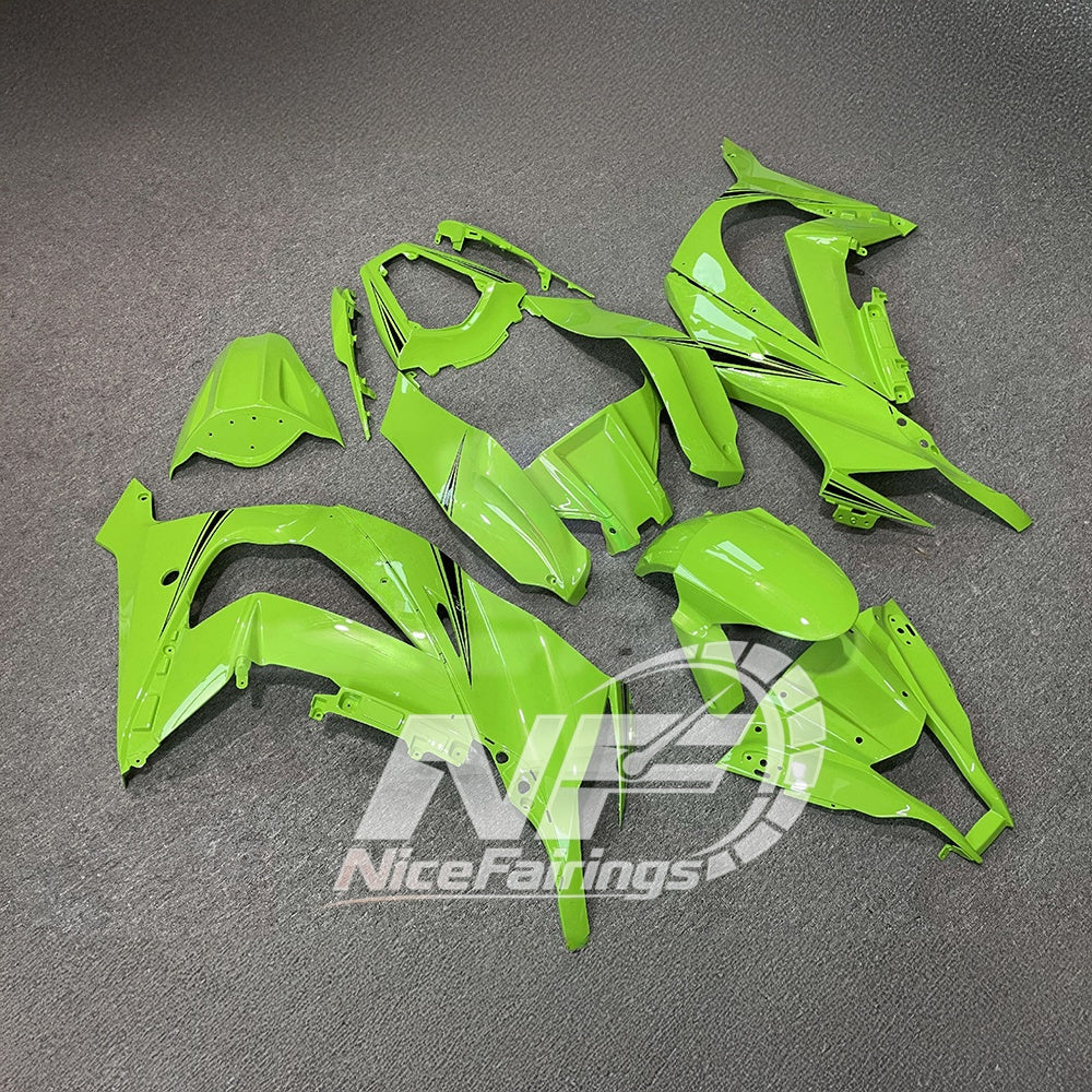 KAWASAKI Ninja ZX10R 2011-2015 Injection Molded Fairings Set | NiceFairings - side angle image