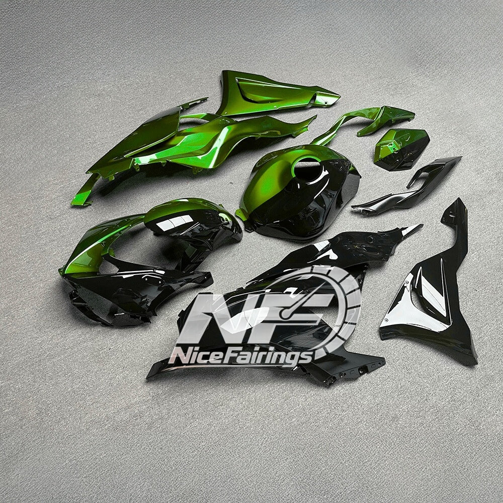 For Kawasaki ZX6R 636 2024-2025 ABS Fairing Kit Street Bodywork Tank Cover | NiceFairings - side angle image
