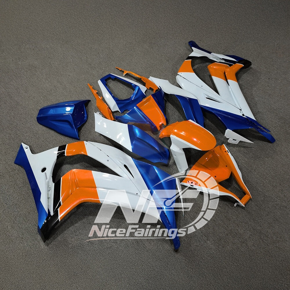 Ninja ZX10R 2011-2015 Custom Painted Replacement Plastics | NiceFairings - side angle image