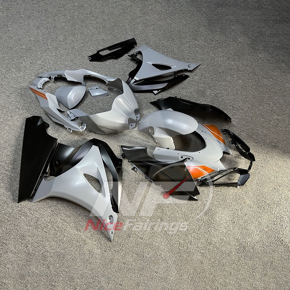 For Suzuki GSX-R1000 K17 17-26 Custom Fairings Orange Black ABS Sportbike Plastics | NiceFairings - side angle image