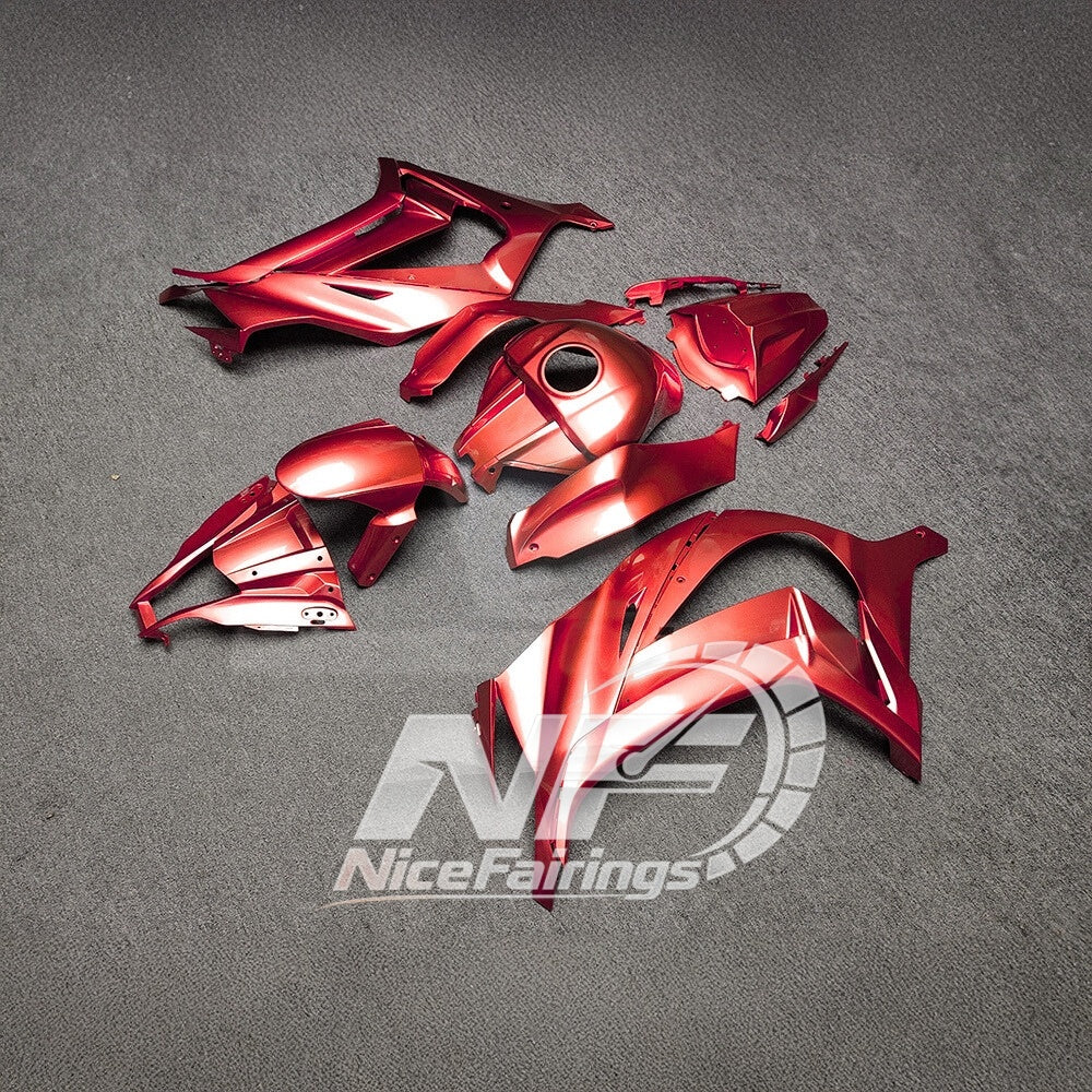 For KAWASAKI ZX10R 2011-2015 Custom Sportbike Fairings | NiceFairings - side angle image