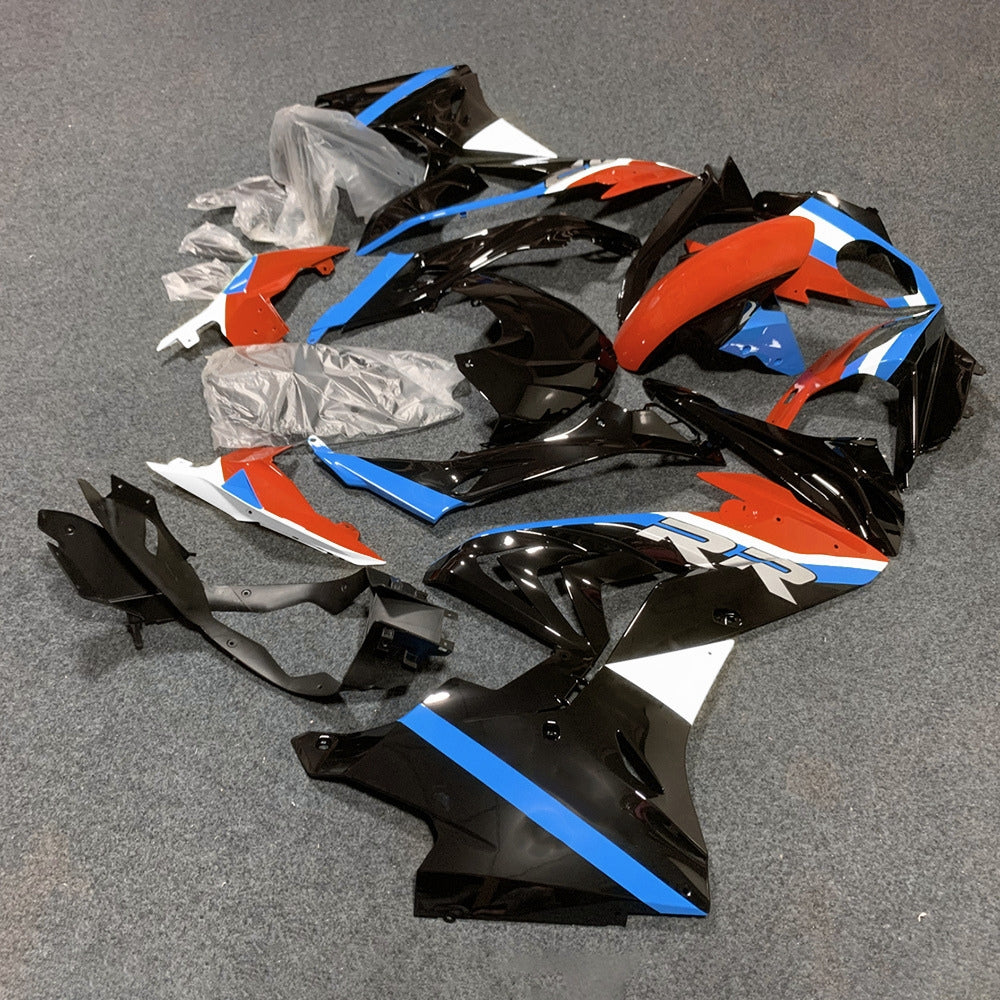 For BMW S1000RR 2017-2018 Custom Graphics Standard No Tank Cover Full Fairing Kit, Painted ABS Motorcycle Plastics | NiceFairings - side angle image