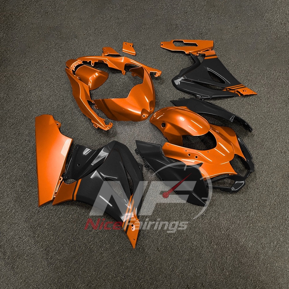 For Suzuki GSXR1000 K17 17-26 ABS Body Kit Orange Black Street Track Fairings | NiceFairings - side angle image