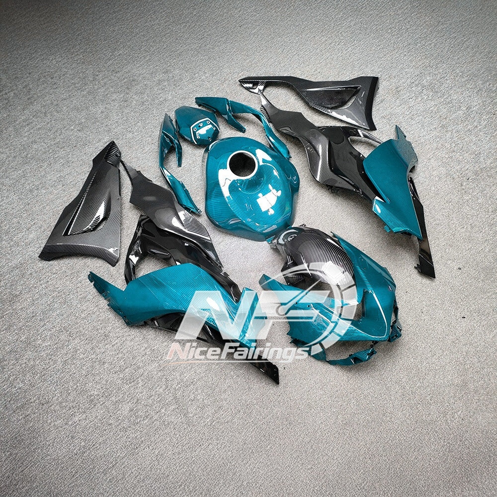 For Kawasaki Ninja ZX-6R 636 2024-2025 Custom Fairings Full Body Kit Signature Edition | NiceFairings - side angle image