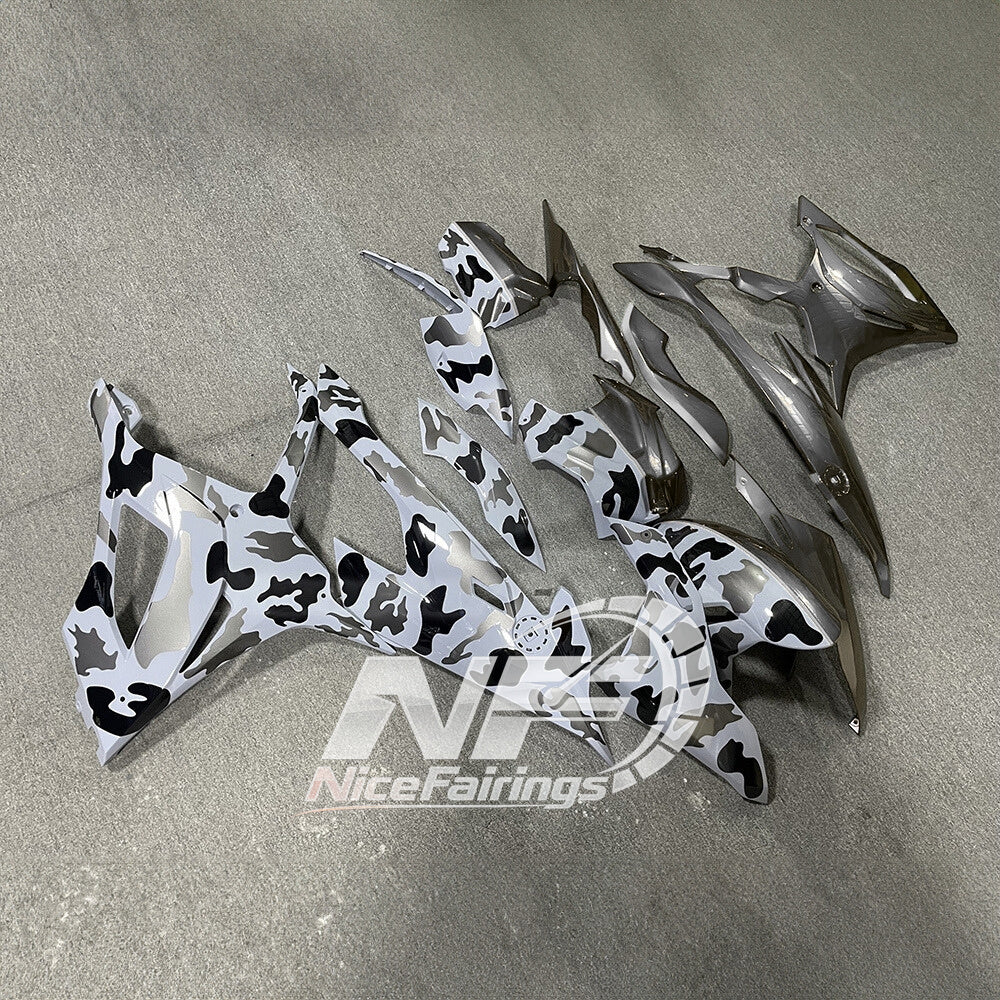 For BMW S1000RR 2019-2022 Racing Blue Elite Edition Motorcycle Fairing Kit, Aftermarket ABS Body Panels | NiceFairings - side angle image